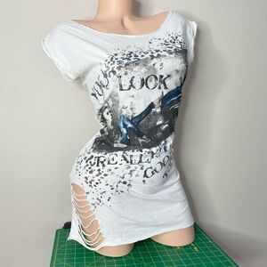 Vintage 2009 indie sleaze top 💋 by Bershka